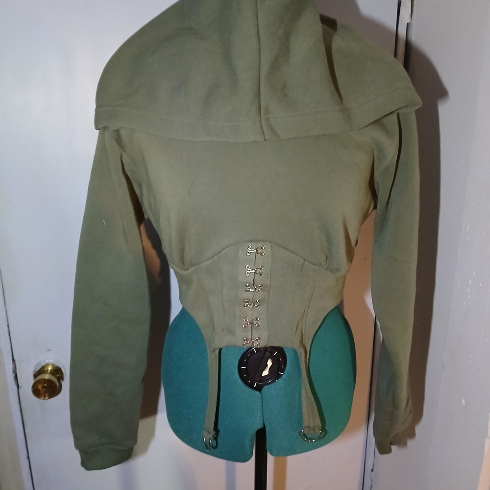 Stylish Green Utility Jacket with Hood